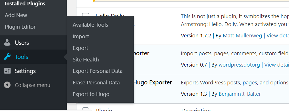 export-to-hugo